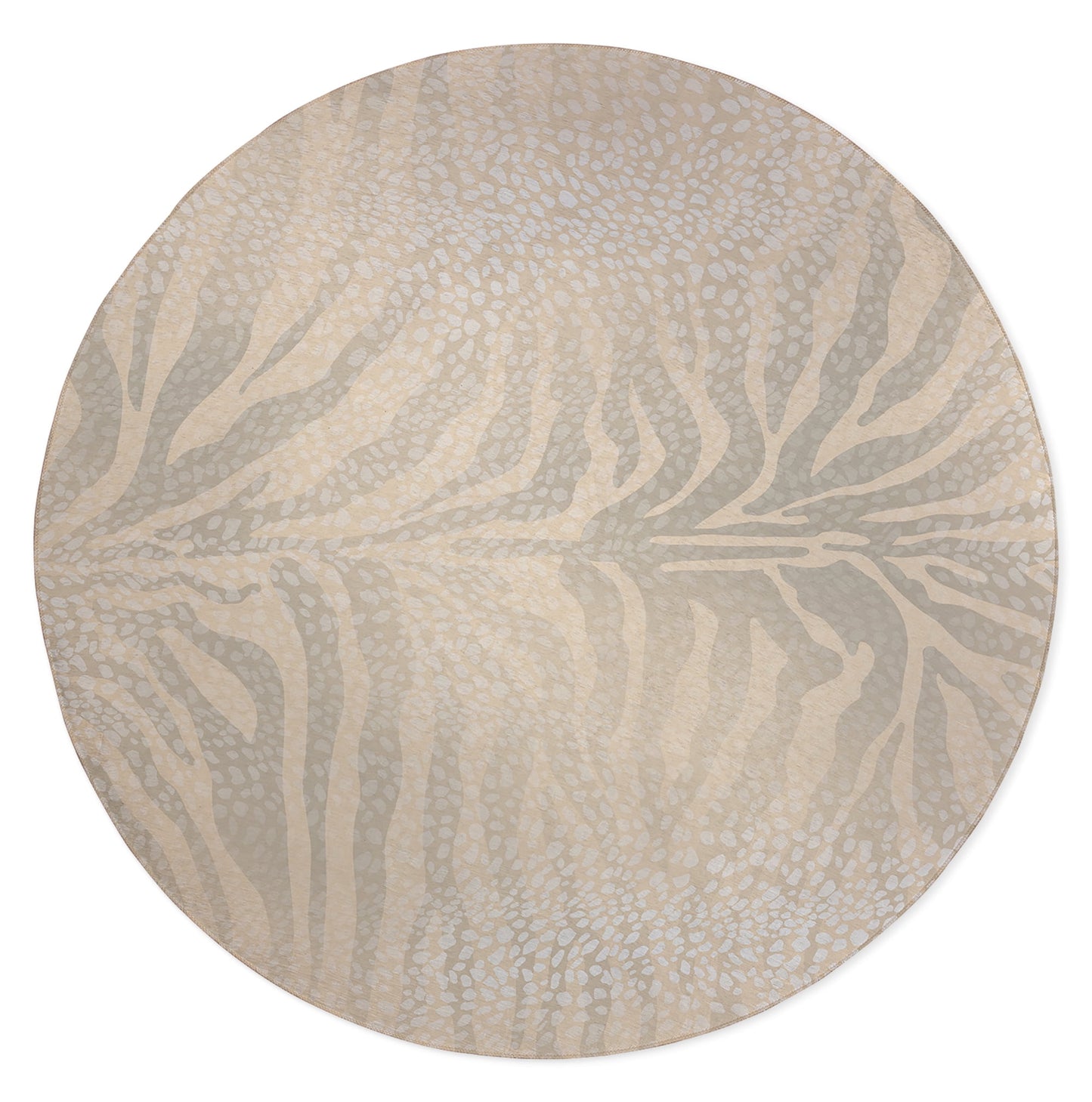 ZEBRA SPOTS CREAM Office Mat By Kavka Designs