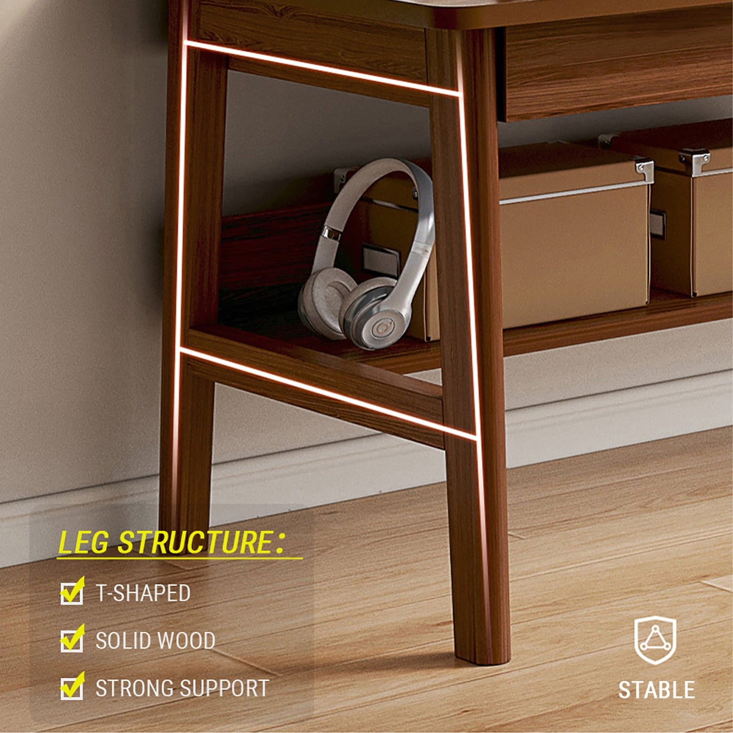 NELYE Extra Long Desk with Bookshelf - 63 Inches Home Office Work Study Extra Long Table, Wooden 2-Person Computer Workstation with Storage Shelf in Oak, 63inWx24inDx30inH