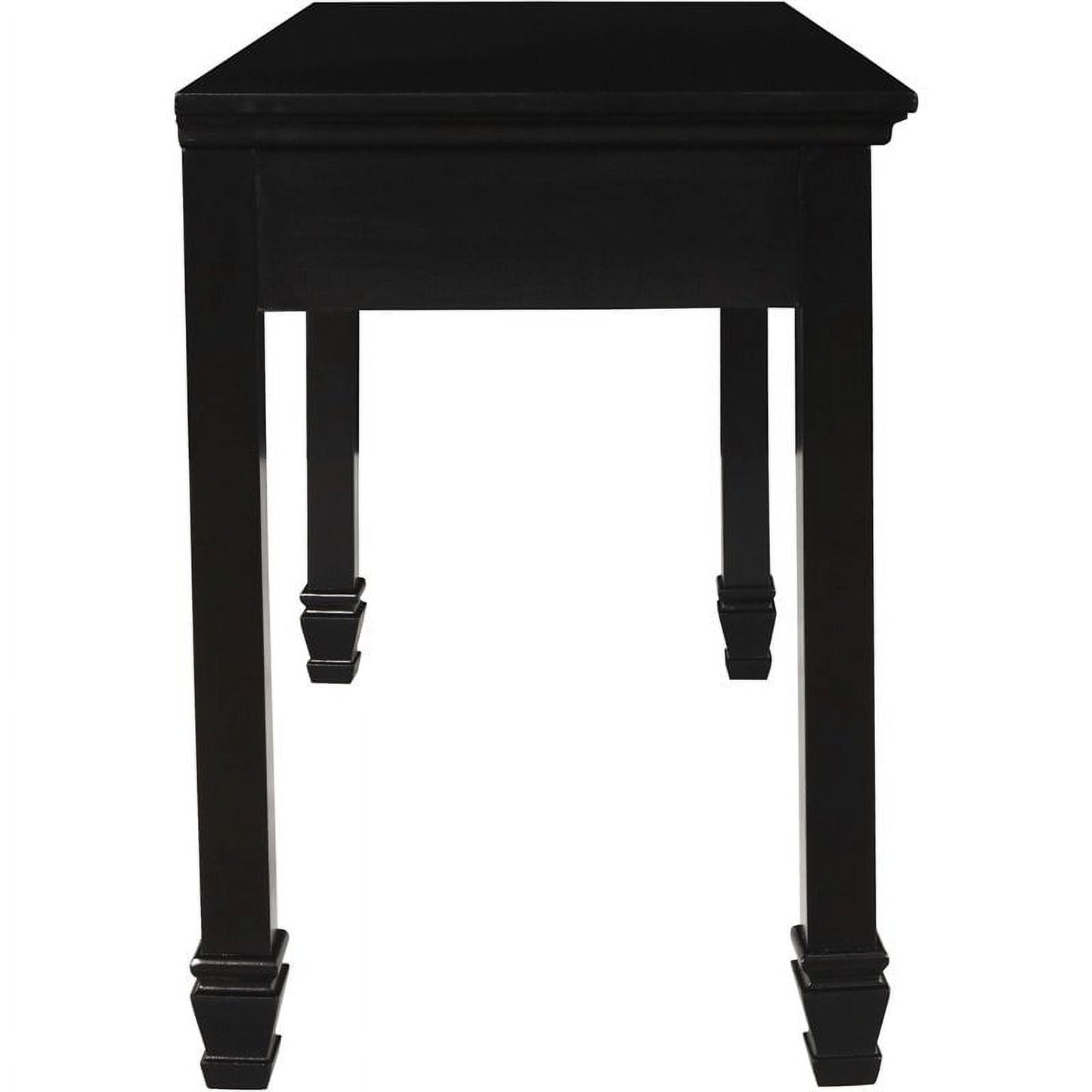 New Classic Furniture Tamarack Solid Wood 1-Drawer Desk in Black