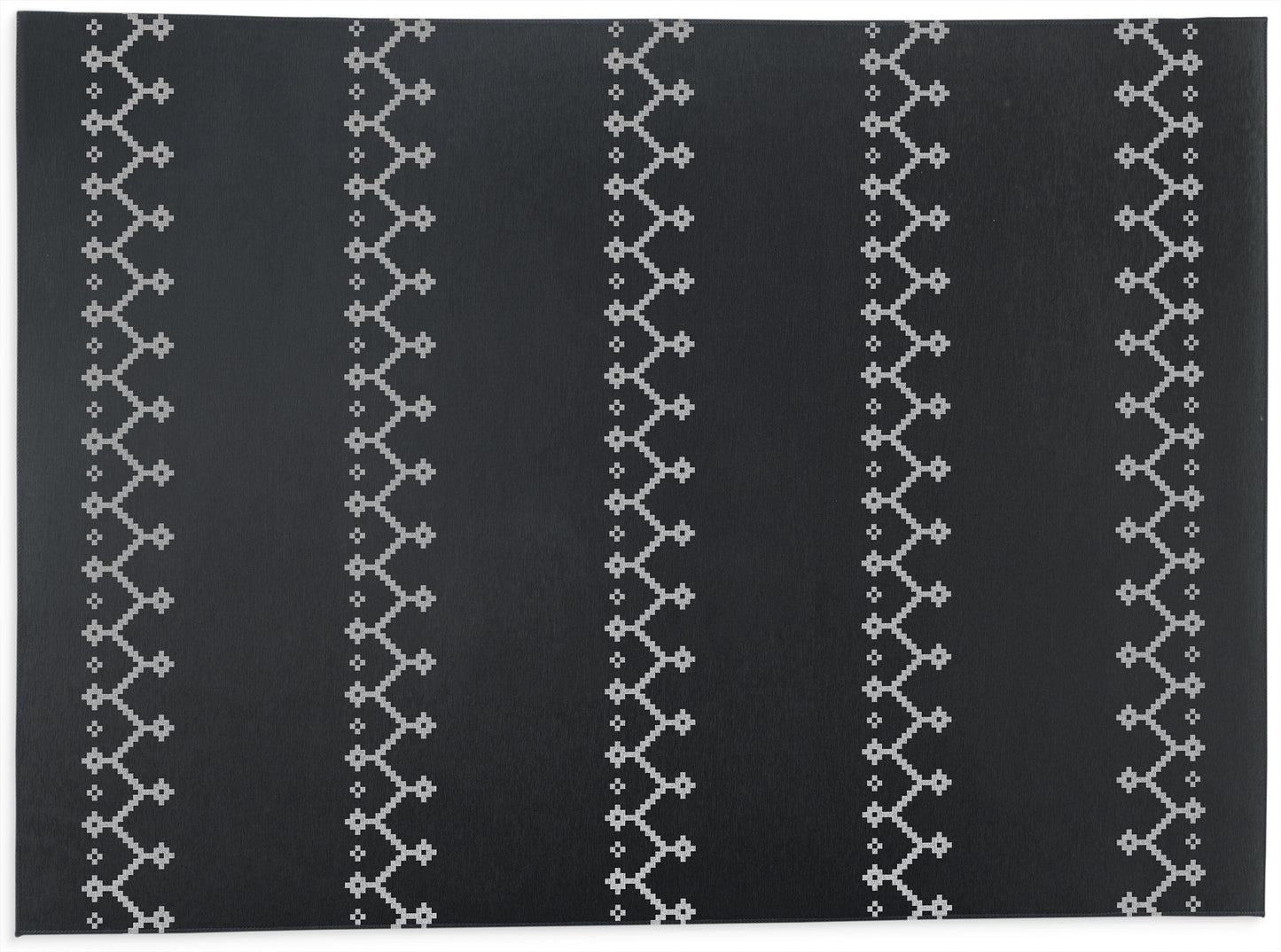 Zipper Black Office Mat by Kavka Designs