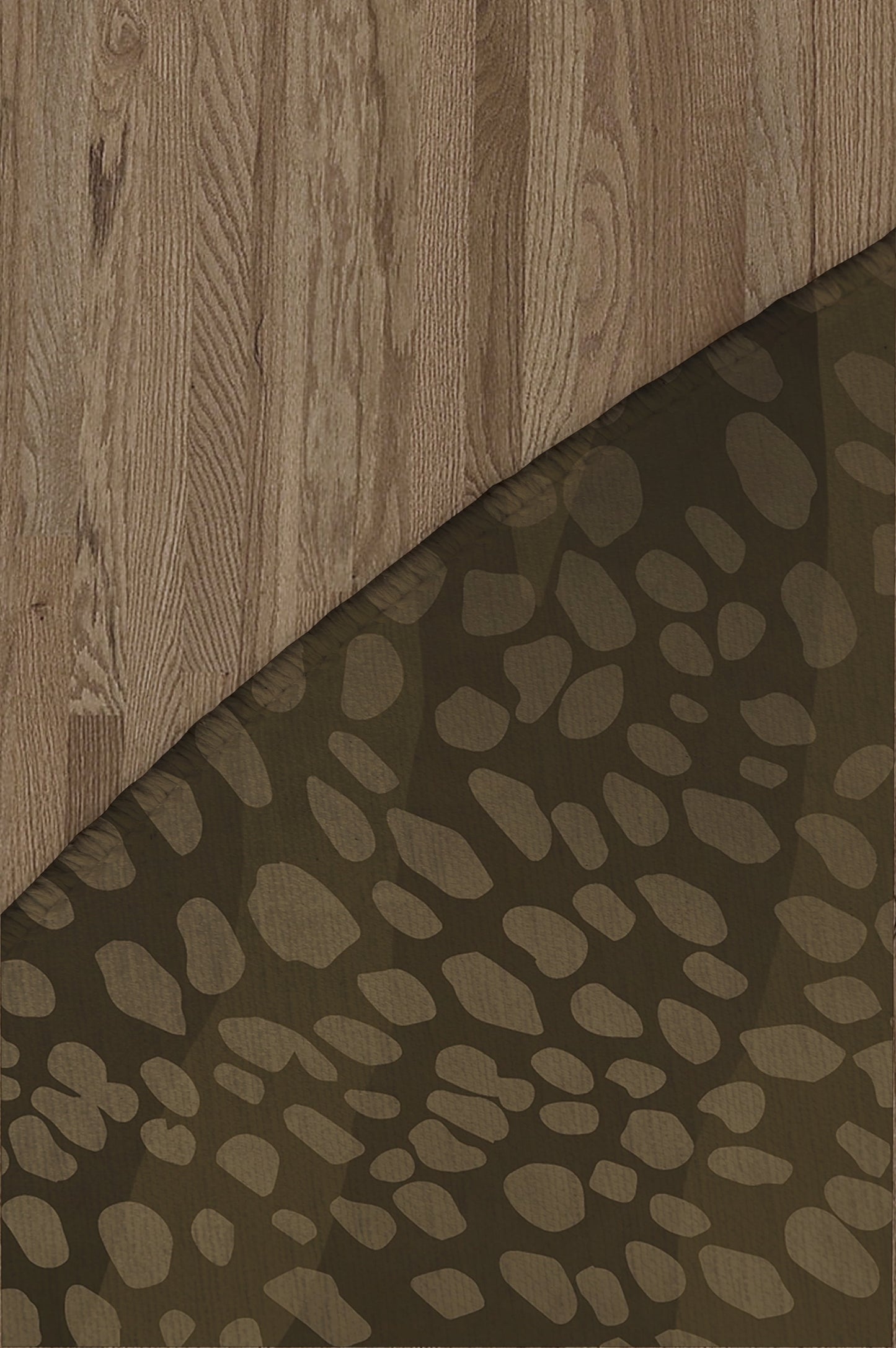 ZEBRA SPOTS BROWN Office Mat By Kavka Designs