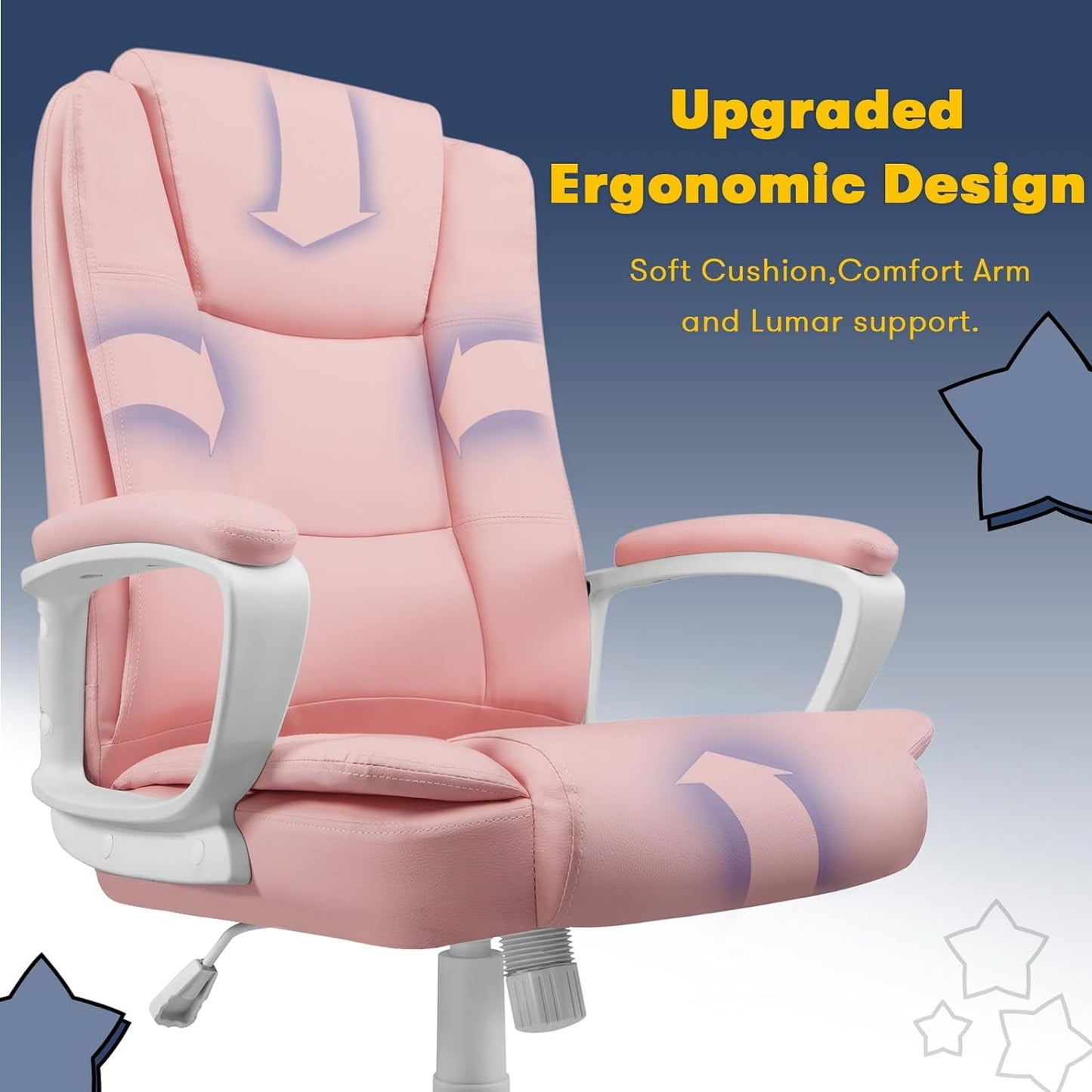 Bossin Big and Tall Home Office Computer chair for Adults, High Back Desk Chair for Heavy Duty 400 LBS