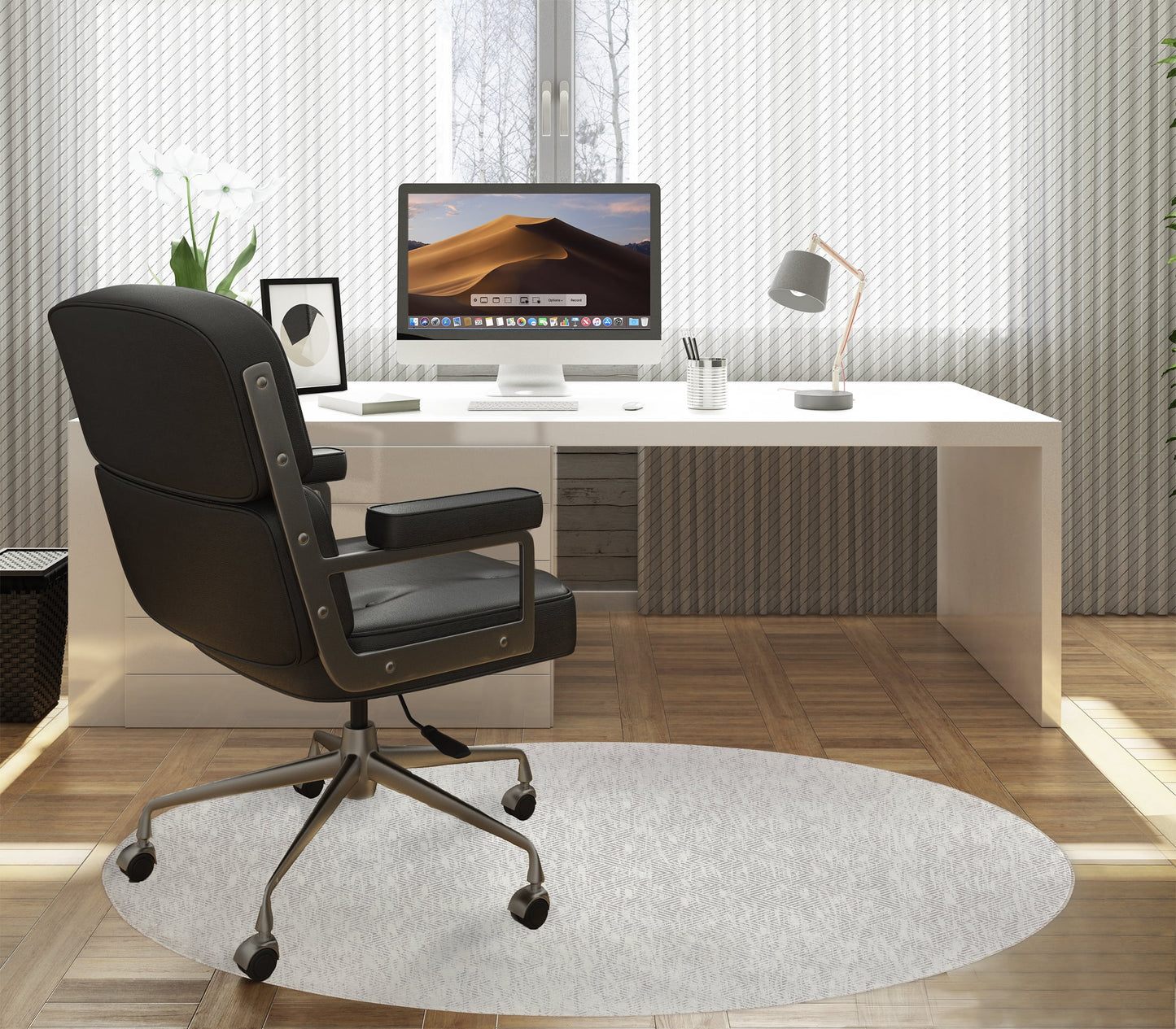 Zelda Ivory Office Mat by Kavka Designs