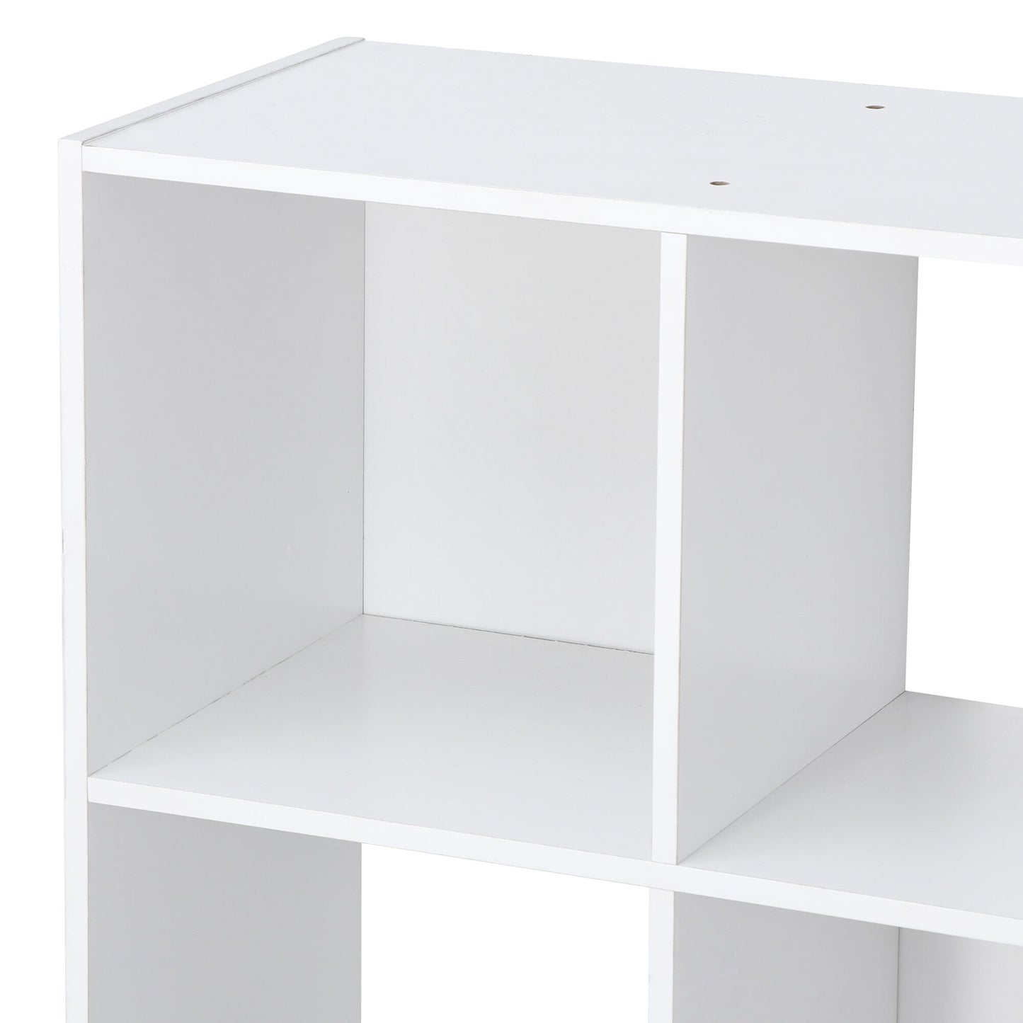 ZENSTYLE 9-Cube Wooden Vertical Unit Storage Organizer, White