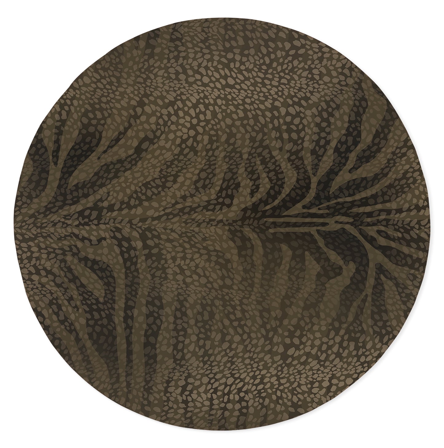 ZEBRA SPOTS BROWN Office Mat By Kavka Designs