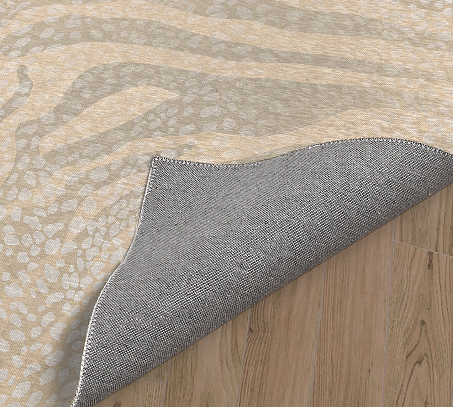 ZEBRA SPOTS CREAM Office Mat By Kavka Designs