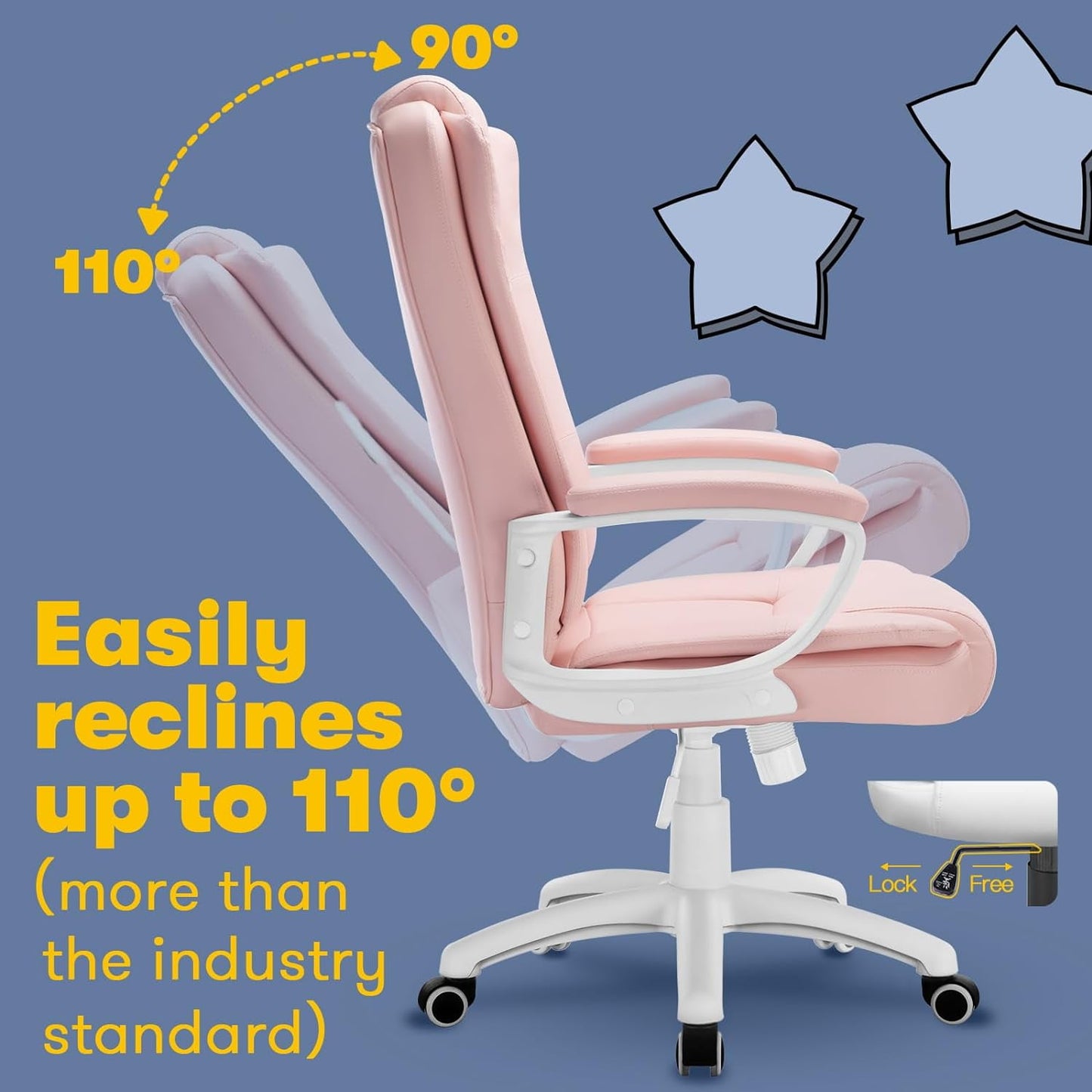 Bossin Big and Tall Home Office Computer chair for Adults, High Back Desk Chair for Heavy Duty 400 LBS