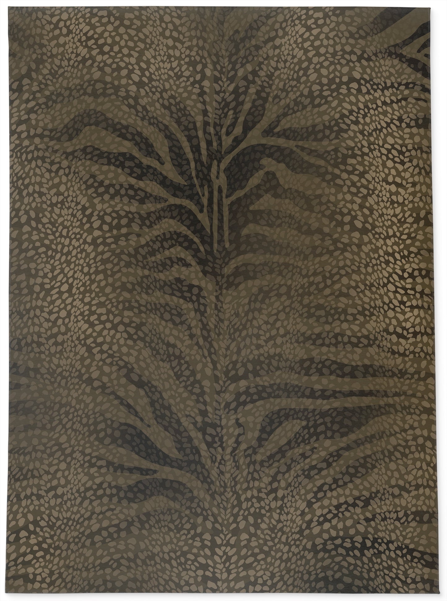 ZEBRA SPOTS BROWN Office Mat By Kavka Designs