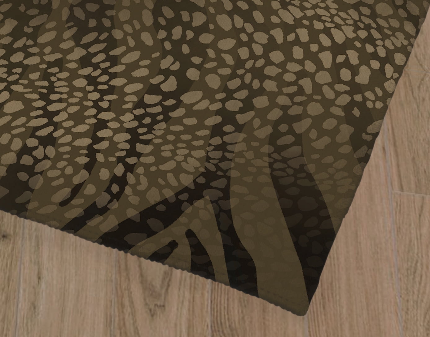 ZEBRA SPOTS BROWN Office Mat By Kavka Designs