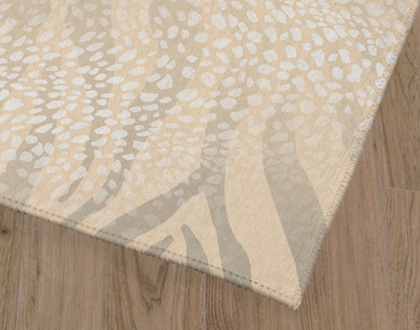 ZEBRA SPOTS CREAM Office Mat By Kavka Designs