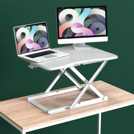 Zinus Molly 28in Standing Desk with Adjustable Height, White