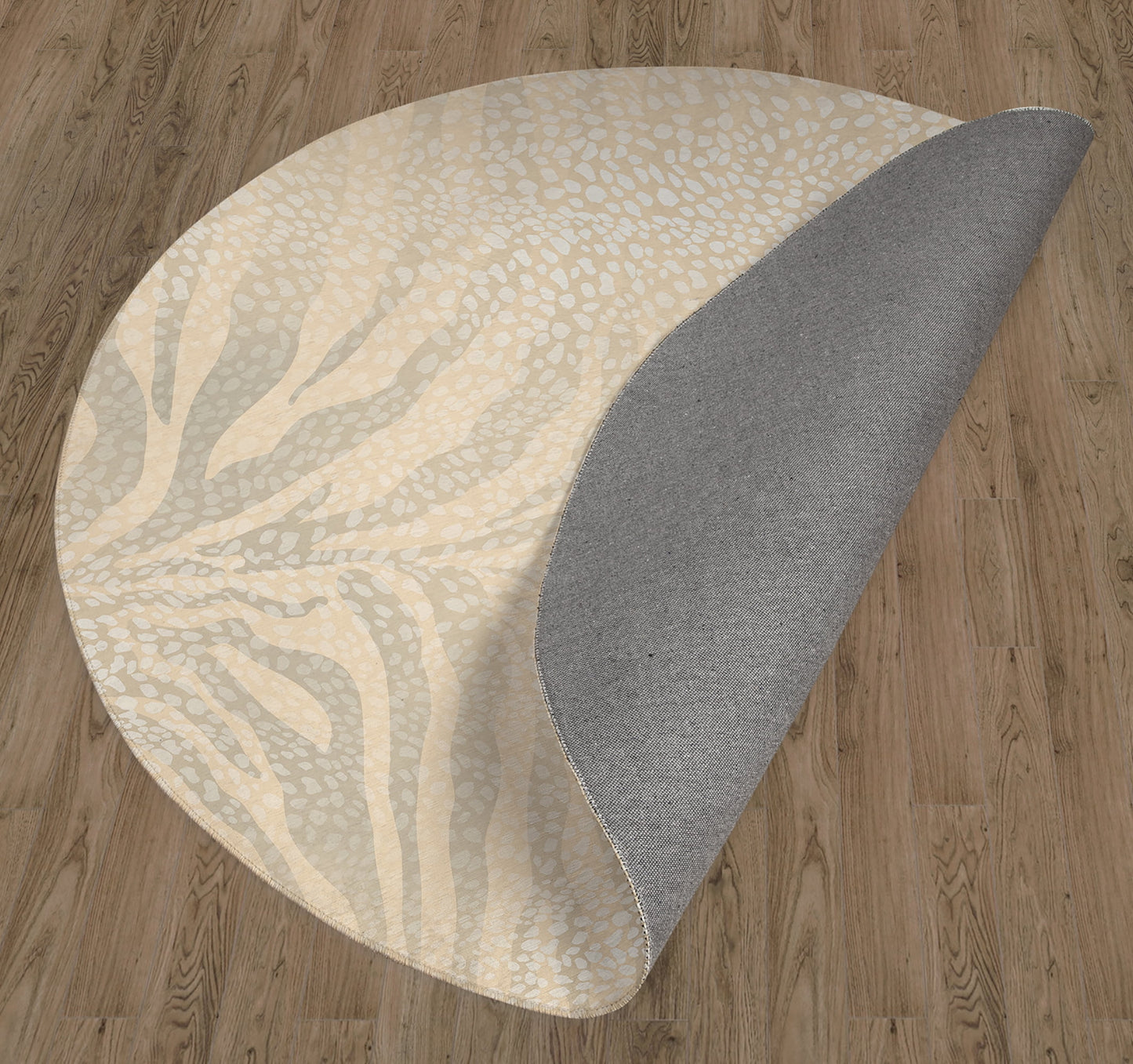 ZEBRA SPOTS CREAM Office Mat By Kavka Designs