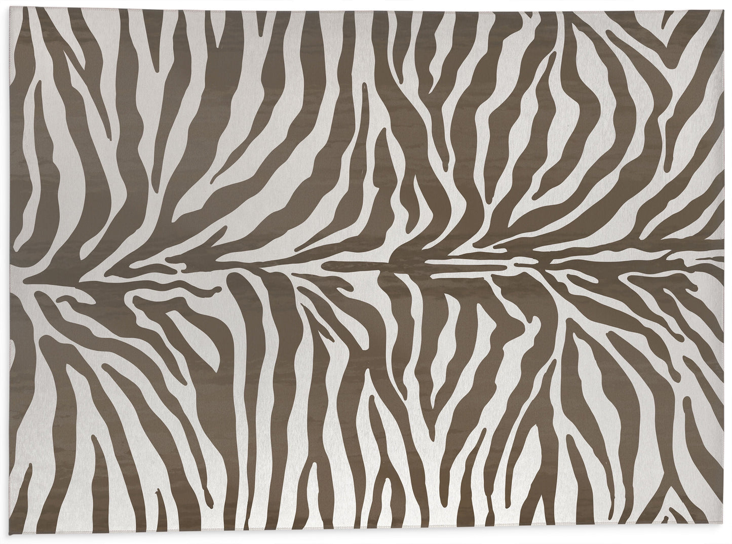 Zebra Brown Office Mat by Kavka Designs