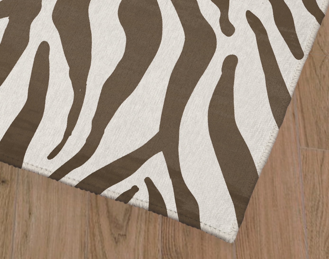 Zebra Brown Office Mat by Kavka Designs