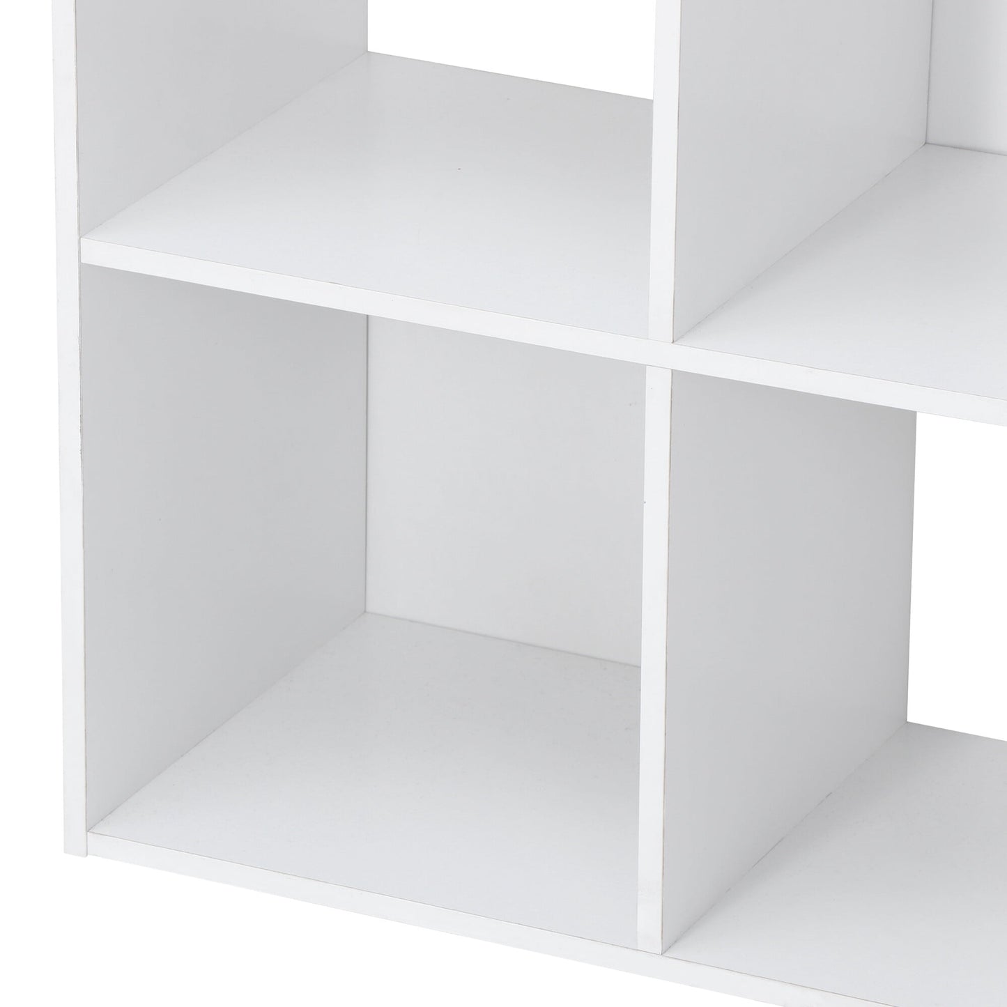 ZENSTYLE 9-Cube Wooden Vertical Unit Storage Organizer, White