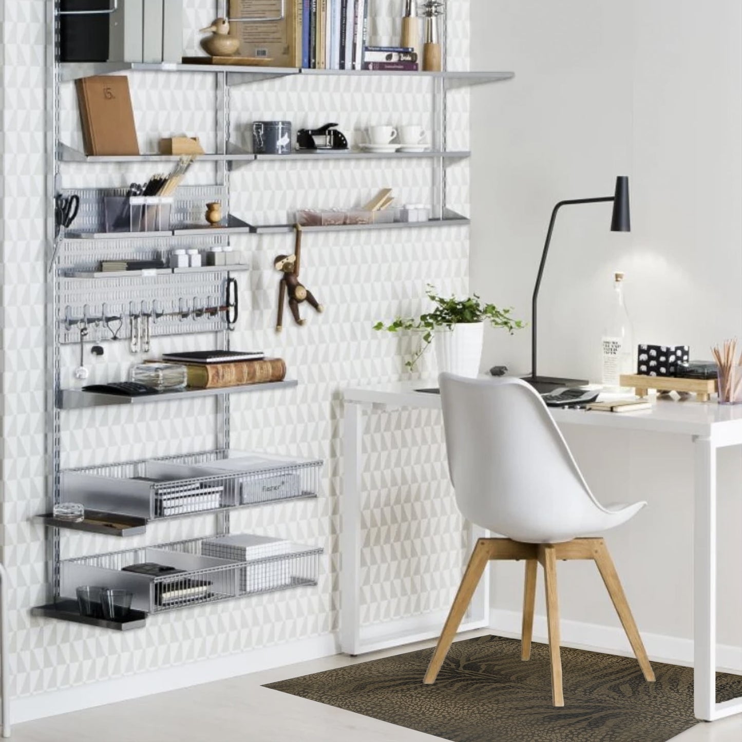 ZEBRA SPOTS BROWN Office Mat By Kavka Designs