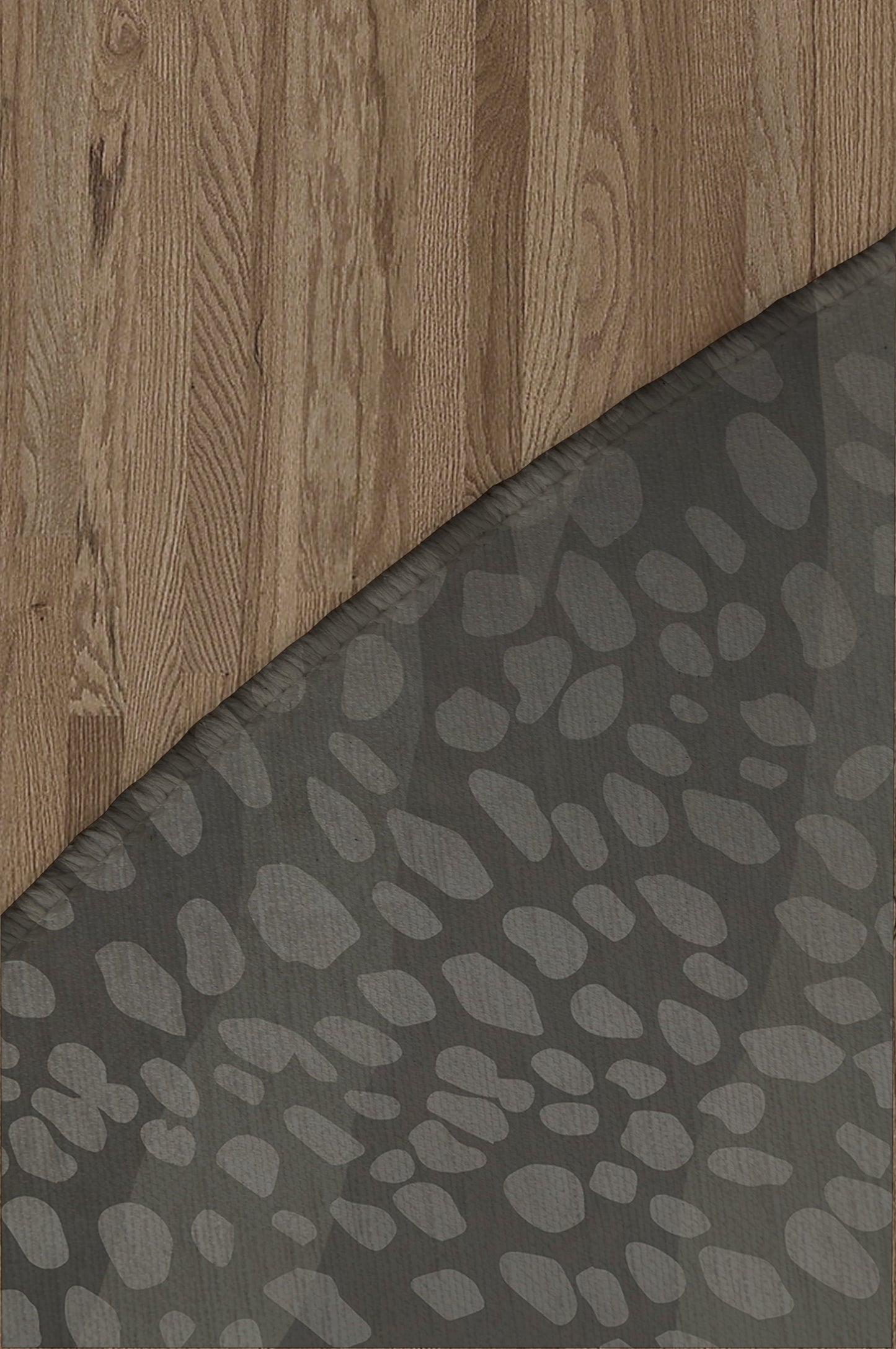 ZEBRA SPOTS CHARCOAL Office Mat By Kavka Designs